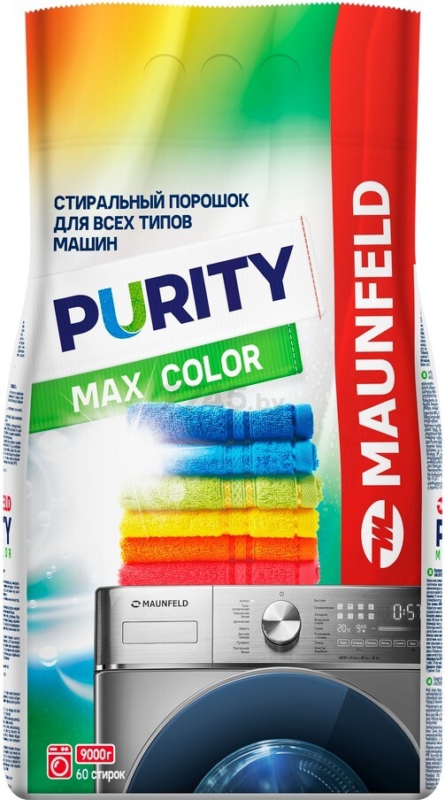 Стиральный порошок автомат MAUNFELD Purity Max Color 9 кг (КА-00022318) - Фото 2
