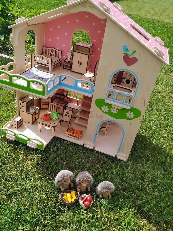 Игрушка WOODY Кукольный дом Счастливая семья (02277) - Фото 8