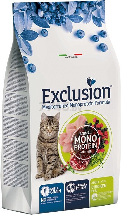 Сухой корм для кошек EXCLUSION Monoprotein курица 12 кг (NGCAC12)