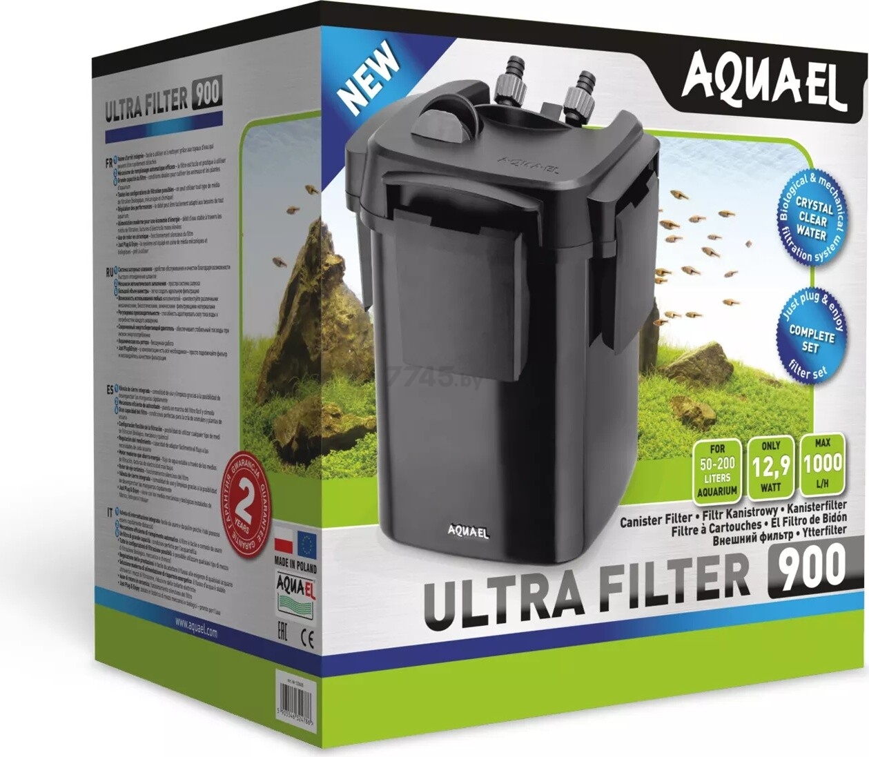 Фильтр внешний для аквариума AQUAEL Ultra 900 (122605) - Фото 3