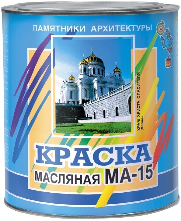 Краска масляная ПАМЯТНИКИ АРХИТЕКТУРЫ МА-15 белый 2,5 кг (П2162010)