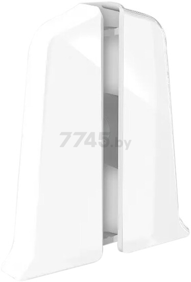 Заглушка для плинтуса IDEAL Деконика 55 мм 001-0 Белый глянцевый 1 пара (Д-П55-Тп-Ф1 001-0 БЕ)