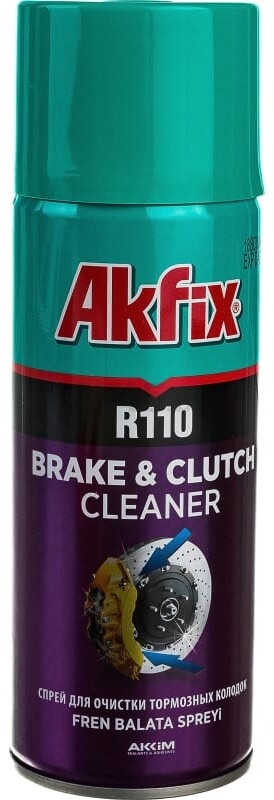 Очиститель тормозных колодок и сцепления AKFIX R110 400 мл (YA350)