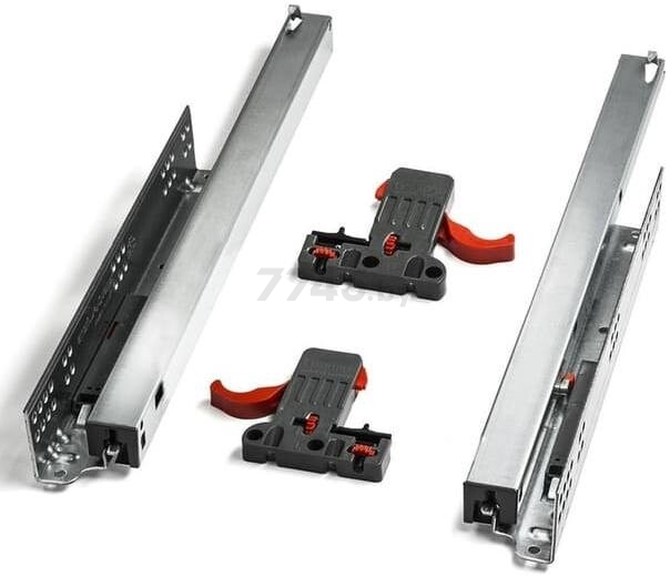 Направляющая скрытого типа 550 мм SAMET Smart Slide полного выдвижения с доводчиком и замками Smart Lock (127240237)