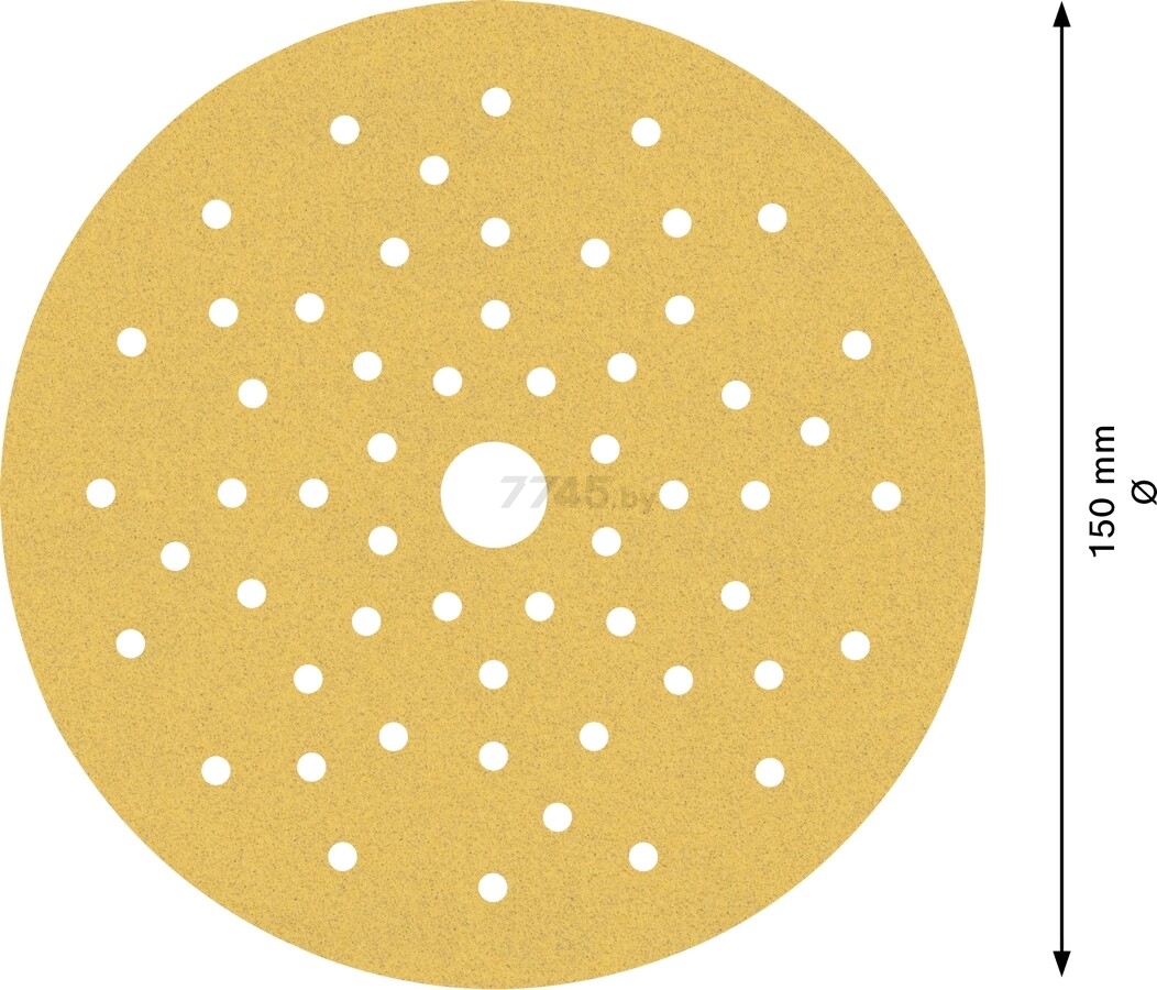 Шлифлист круглый самосцепляющийся 150 мм K150 BOSCH Expert C470 (2608901140) - Фото 2