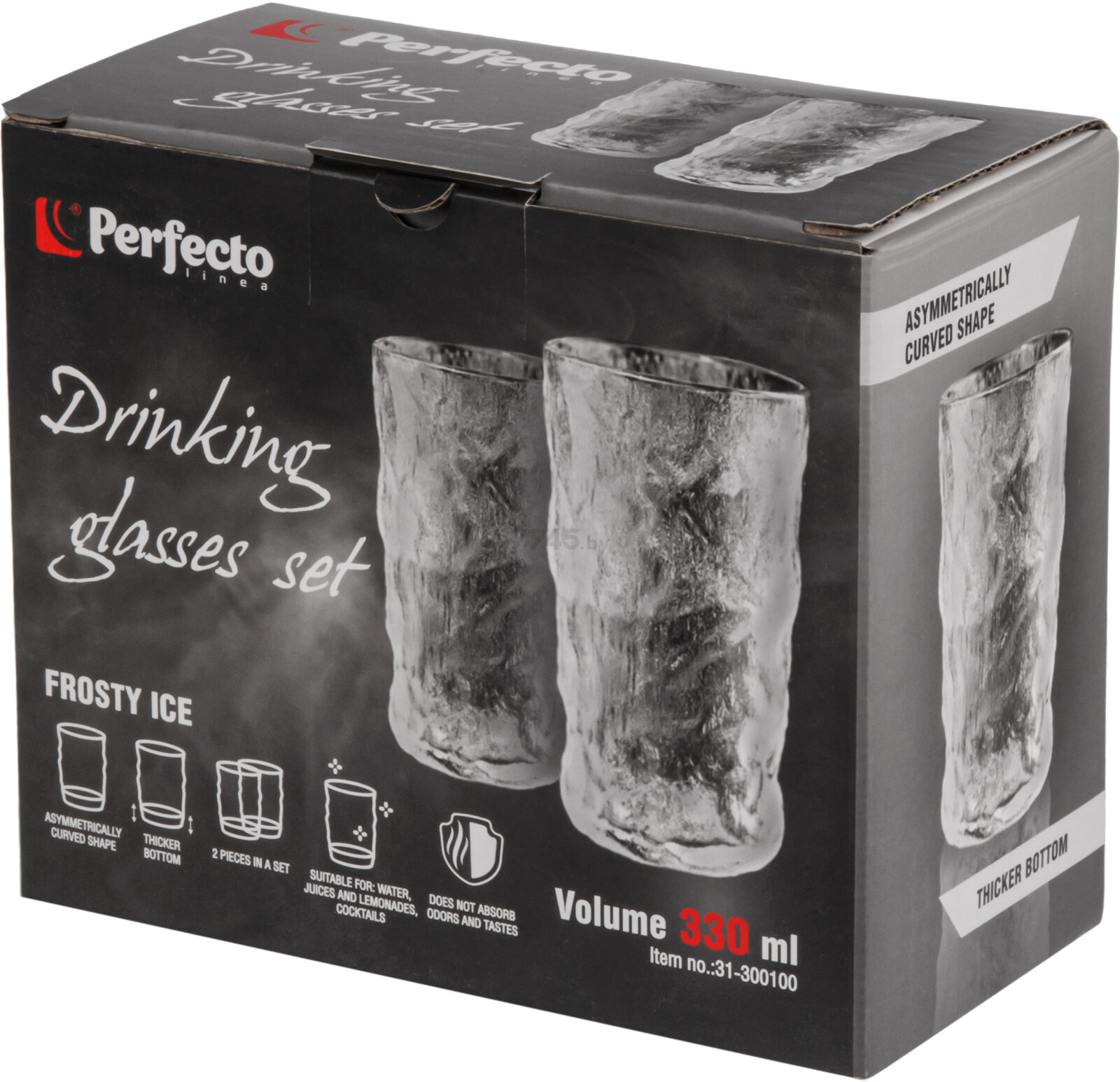 Набор стаканов PERFECTO LINEA Frosty Ice 330 мл 2 штуки (31-300100) - Фото 3