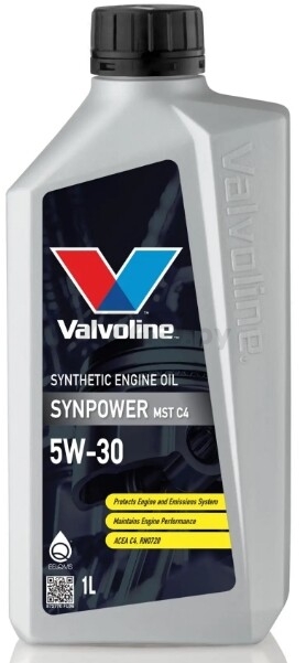 Моторное масло 5W30 синтетическое VALVOLINE SynPower MST C4 1 л (872770) - Фото 2