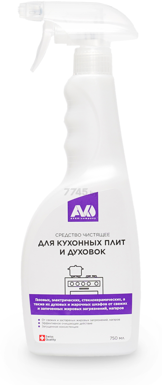 Средство чистящее AVKO Для кухонных плит и духовок 0,75 л