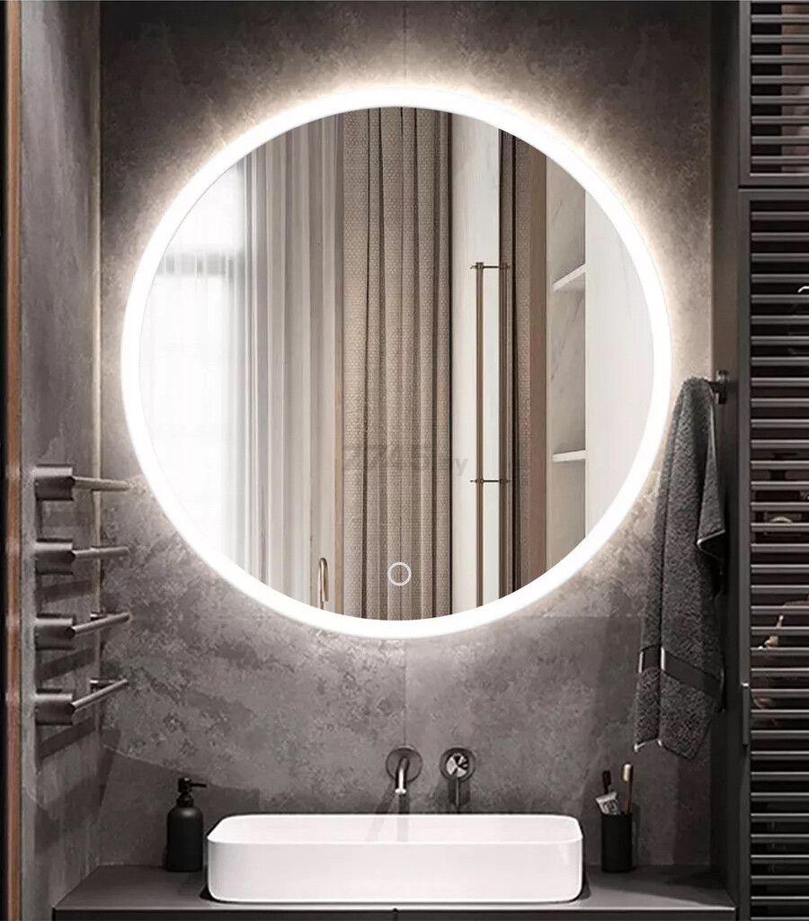 Зеркало для ванной с подсветкой EMZE LED Front D700 (LED.70.70.FRONT.4K) - Фото 7
