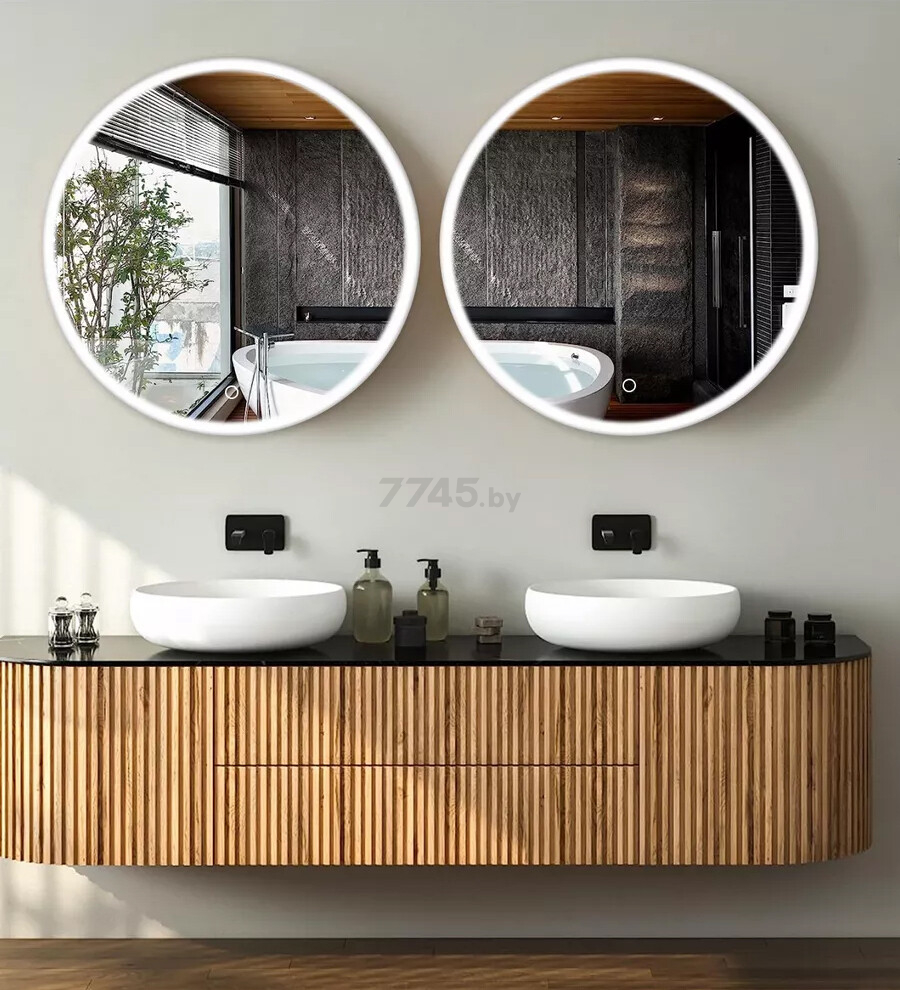 Зеркало для ванной с подсветкой EMZE LED Front D700 (LED.70.70.FRONT.4K) - Фото 8