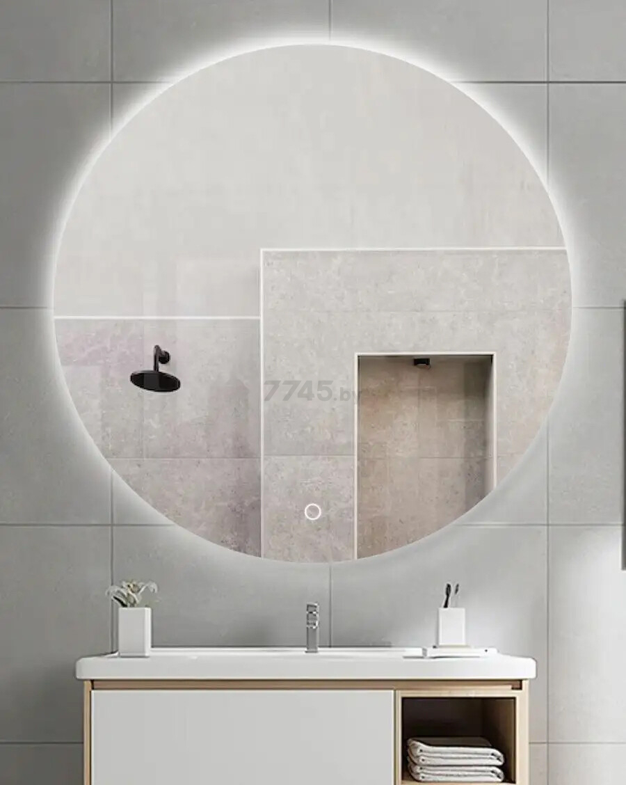 Зеркало для ванной с подсветкой EMZE LED Antifog D700 (LED.70.70.ANTIFOG.4K) - Фото 9
