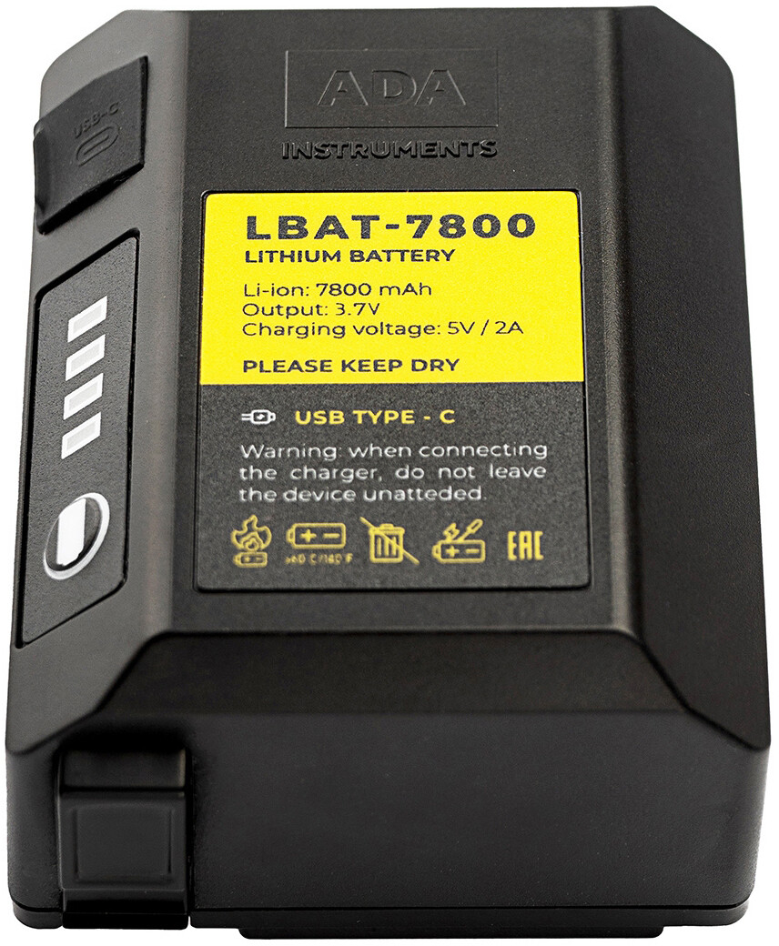 Аккумулятор Li-ion 3,7В 7,8Ач ADA INSTRUMENTS LBAT-7800 (A00700)