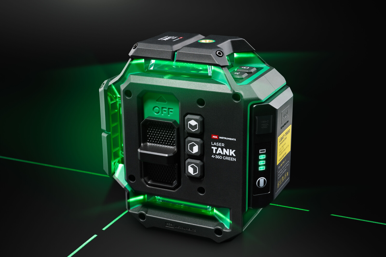 Уровень лазерный ADA INSTRUMENTS LaserTANK 4-360 Green Ultimate Edition (A00632) - Фото 18