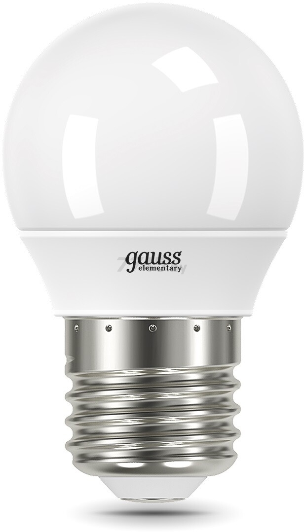 Лампа светодиодная E27 Gauss Elementary 6 Вт 6500K (53236) - Фото 2