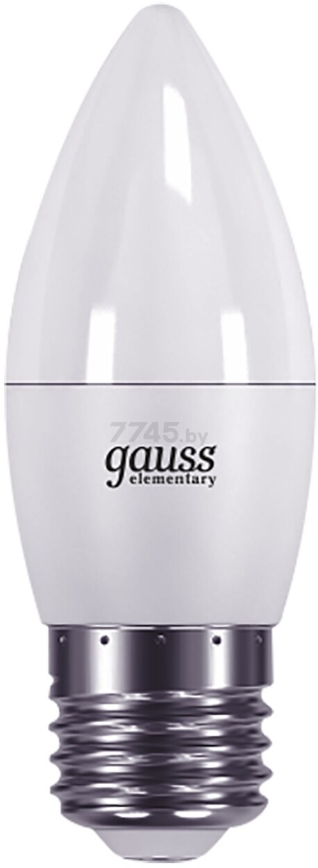 Лампа светодиодная E27 Gauss Elementary Candle 6 Вт 3000K (33216) - Фото 2