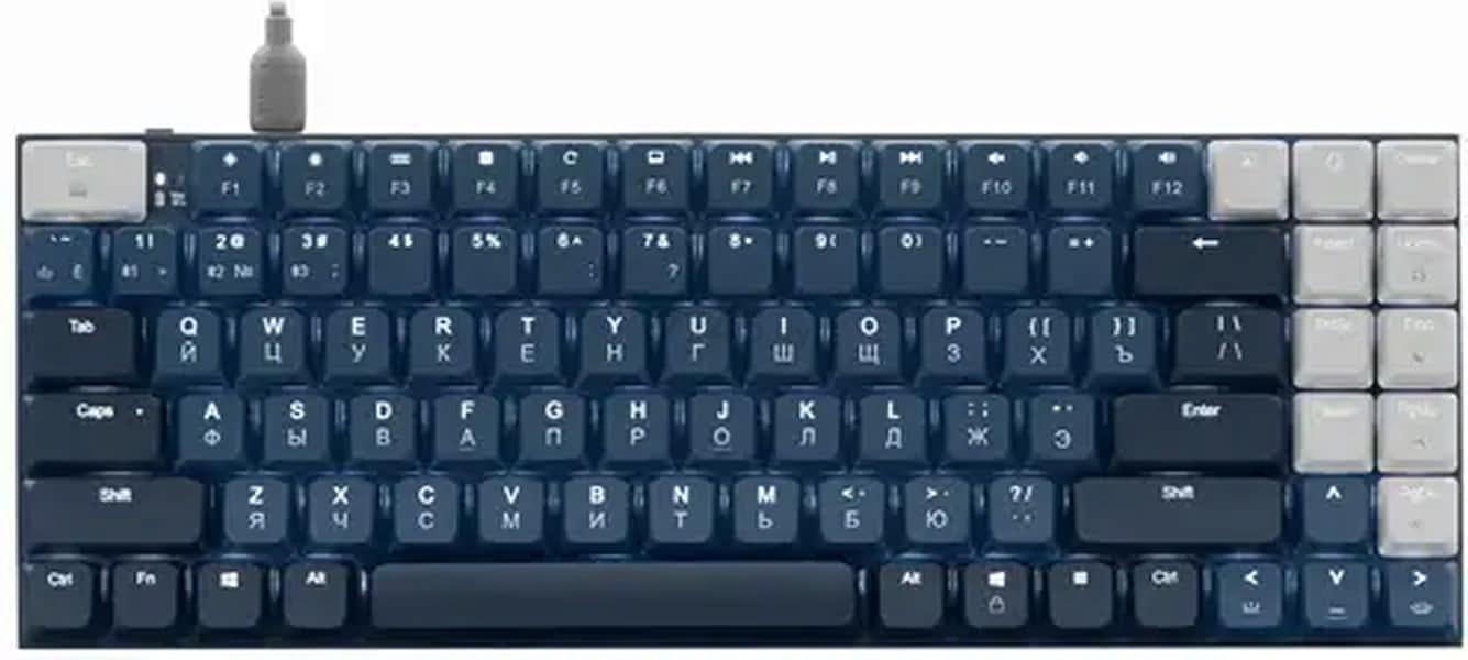 Клавиатура беспроводная механическая UGREEN KU102 Blue (15228) - Фото 4