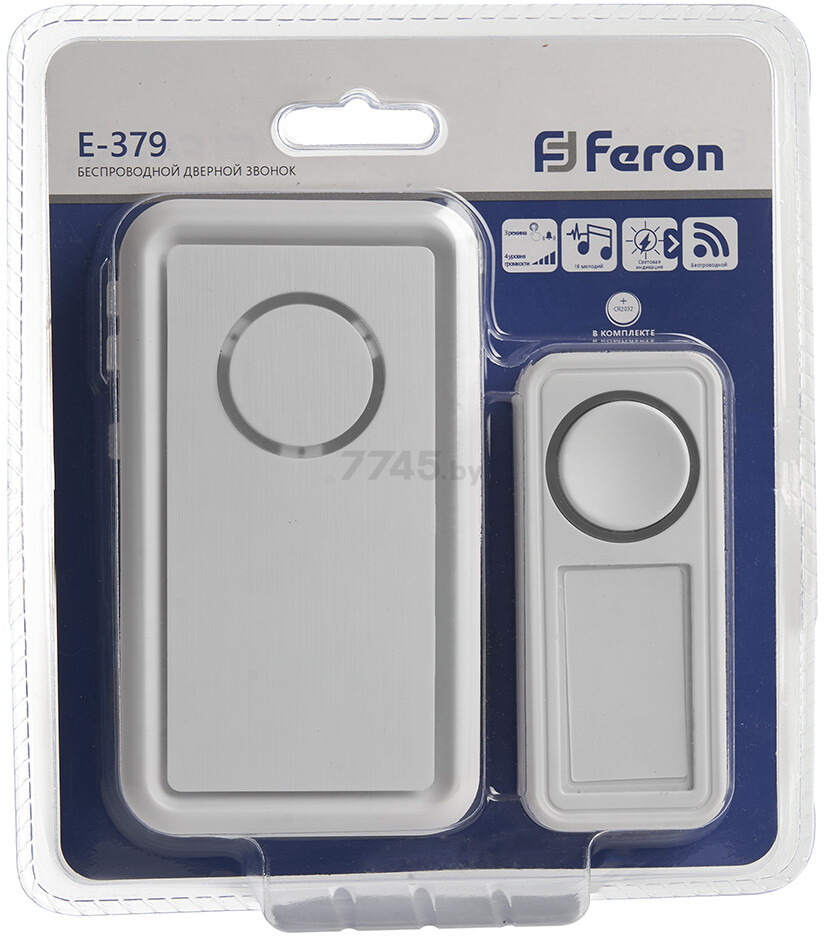 Звонок дверной беспроводной FERON E-379 (41435) - Фото 3