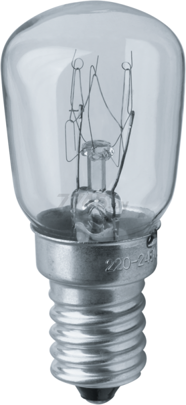 Лампа накаливания Е14 15 Вт NAVIGATOR 61 203 NI-T26-15-230-E14-CL