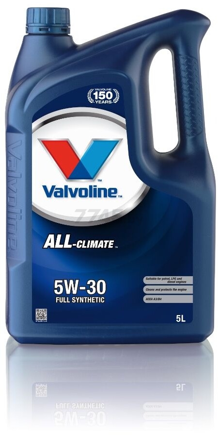 Моторное масло 5W30 синтетическое VALVOLINE All-Climate 5 л (872286)