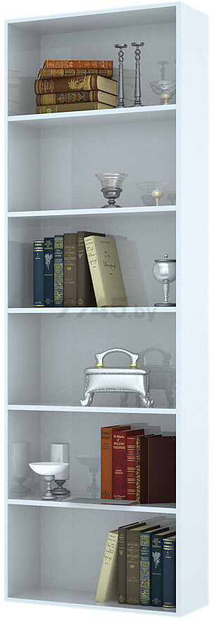 Стеллаж НК Мебель Лофт 600 белый 60х26,4х181 см - Фото 3
