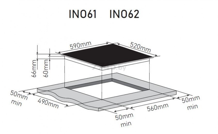 Панель варочная индукционная ZORG INO61 black (INO61 BL) - Фото 2