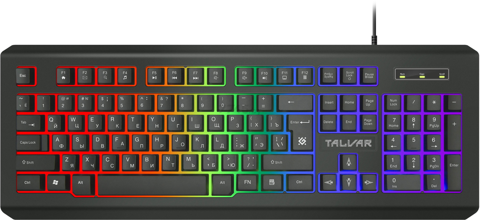 Клавиатура игровая DEFENDER Talvar GK-558 (45558)