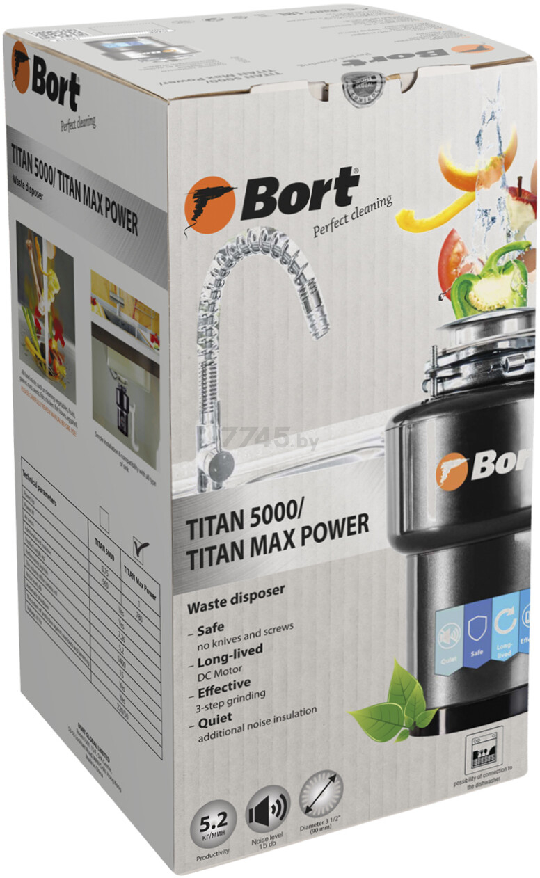 Измельчитель пищевых отходов Bort Titan Max Power Full Control - Фото 12
