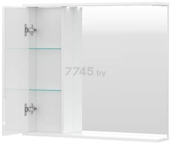 Шкаф с зеркалом для ванной VOLNA Joli 80 левый (zsJOLI80.L-01) - Фото 2
