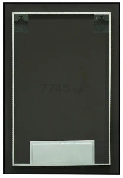 Зеркало для ванной с подсветкой КОНТИНЕНТ Amer Black LED 500x700 ореольная теплая/холодная подсветка (ЗЛП1525) - Фото 3