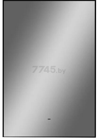 Зеркало для ванной с подсветкой КОНТИНЕНТ Amer Black LED 600x700 ореольная теплая/холодная подсветка (ЗЛП1537)