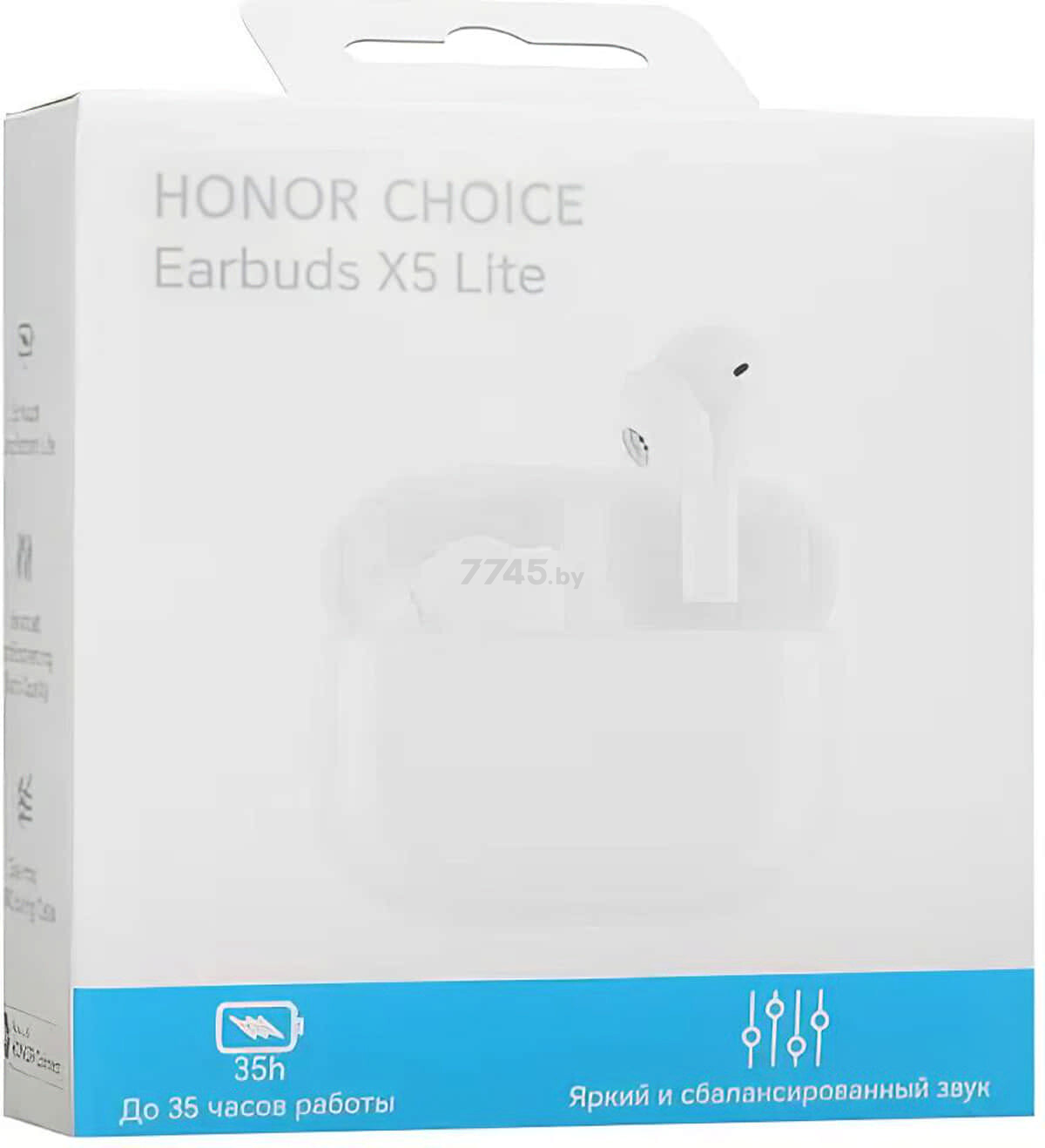 Наушники-гарнитура беспроводные TWS HONOR Choice Earbuds X5 Lite White - Фото 13