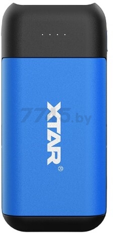 Зарядное устройство для аккумуляторов XTAR PB2C-blue с USB кабелем