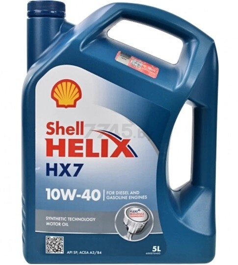 Моторное масло 10W40 полусинтетическое SHELL Helix HX7 5 л (550070413)