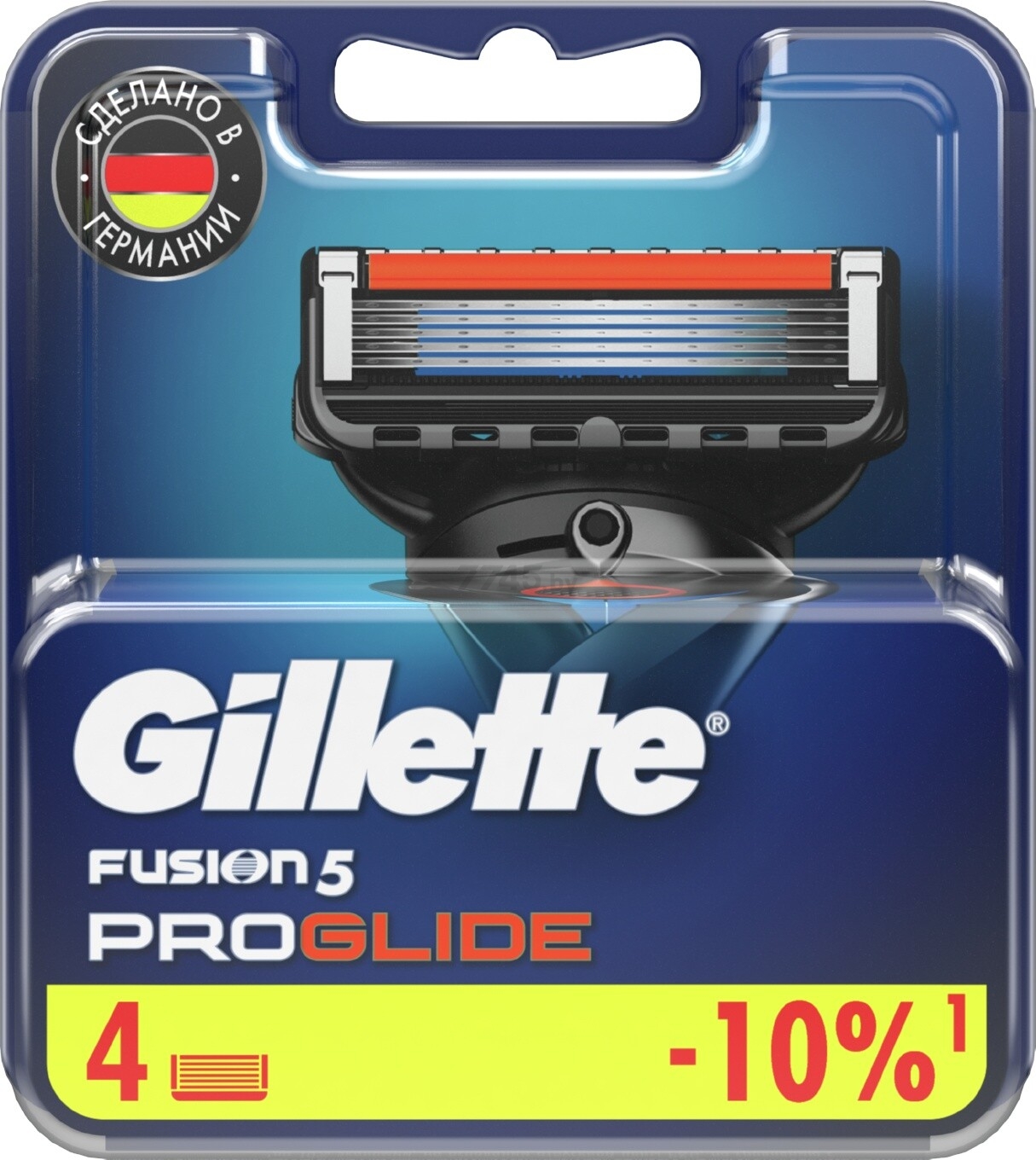 Кассеты сменные GILLETTE Fusion5 ProGlide 4 штуки (7702018085514) - Фото 2