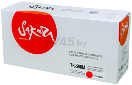 Картридж SAKURA TK590M для Kyocera Mita FS-C2026 C2126MF пурпурный (SATK590M) - Фото 2