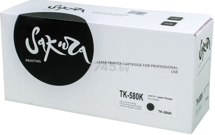 Картридж SAKURA TK580K для Kyocera Mita FS-5105DN 5205D черный (SATK580K)