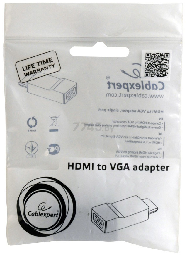 Адаптер GEMBIRD Cablexpert HDMI to VGA (A-HDMI-VGA-001) - Фото 2