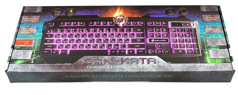Клавиатура игровая DIALOG Gan-Kata KGK-25U Black - Фото 2