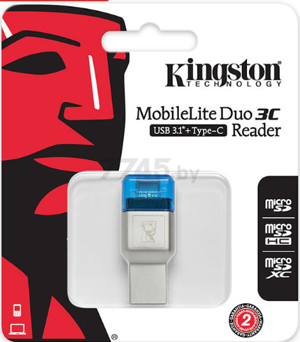 Картридер KINGSTON MobileLite Duo 3C (FCR-ML3C) - Фото 2