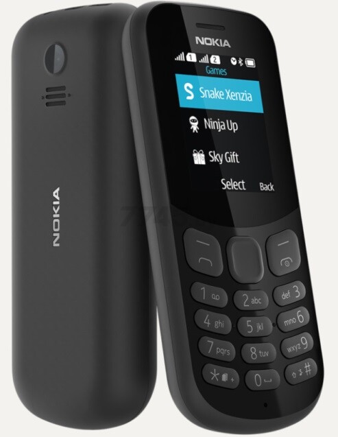 Мобильный телефон NOKIA 130 Dual Sim 2017 Black (TA-1017)