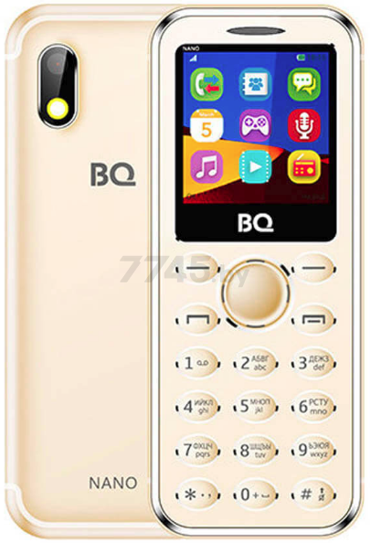 Мобильный телефон BQ Nano золотистый (BQ-1411)