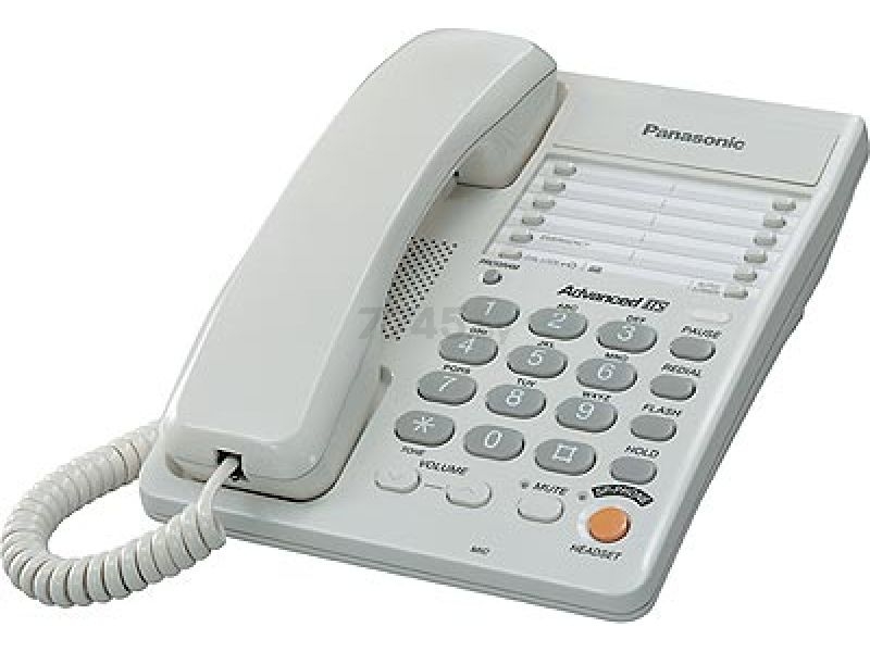 Телефон домашний проводной PANASONIC KX-TS2363RUW