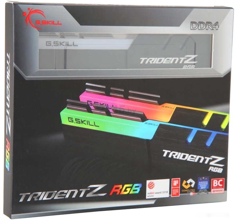 Оперативная память G.SKILL Trident Z RGB 2x8GB DDR4 PC-25600 (F4-3200C16D-16GTZR) - Фото 2