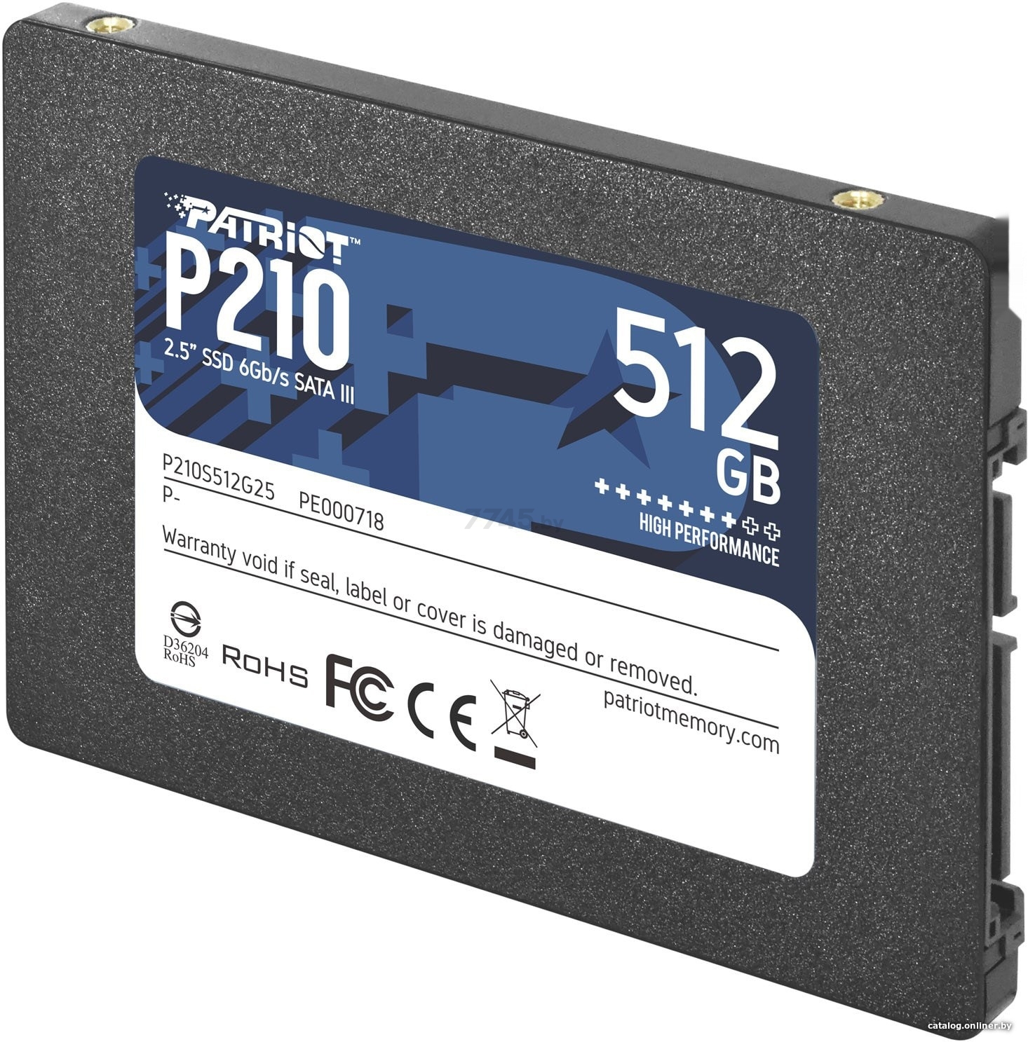 SSD диск Patriot P210 512GB (P210S512G25) - Фото 2
