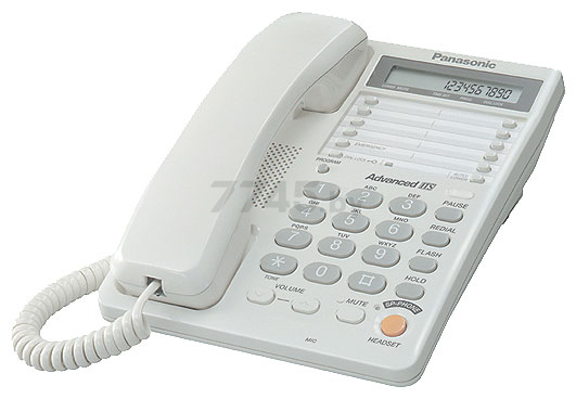 Телефон домашний проводной PANASONIC KX-TS2365RUW