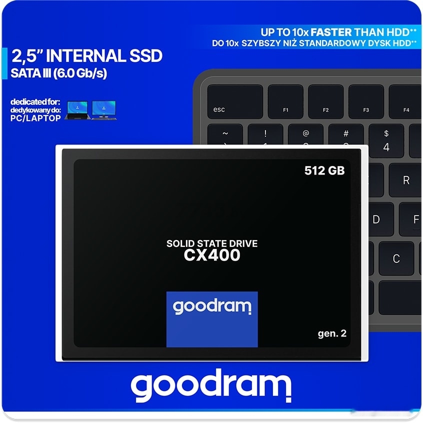 SSD диск Goodram CX400 Gen2 512GB (SSDPR-CX400-512-G2) - Фото 8