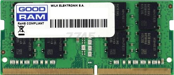 Оперативная память GOODRAM 4GB DDR4 SODIMM PC4-21300 (GR2666S464L19S/4G)