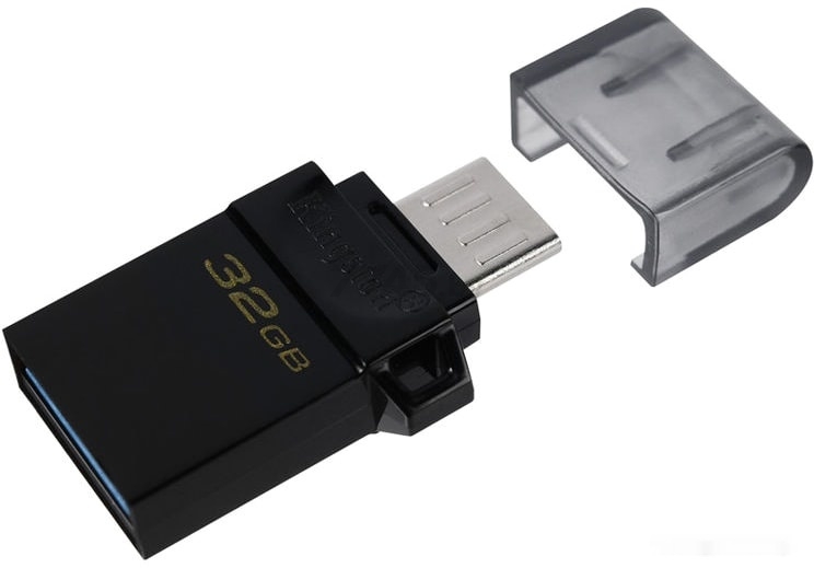 USB-флешка 32 Гб KINGSTON DataTraveler microDuo 3.0 G2 OTG (DTDUO3G2/32GB) - Фото 5