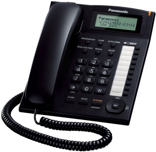 Телефон домашний проводной PANASONIC KX-TS2388RUB