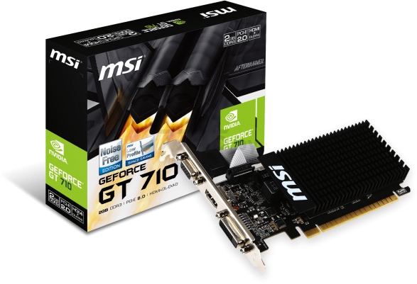 Видеокарта NVIDIA MSI GT710 (GT 710 2GD3H LP) 2Gb DDR3 - Фото 4